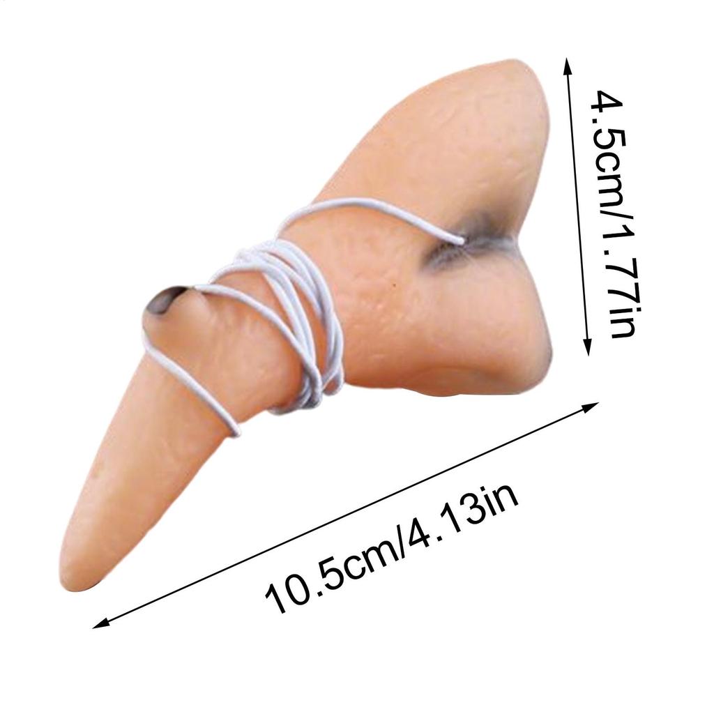 Witch Nose Prosthetic Breathable Fake Cosplay Witch Nose Halloween Costume Accessories For Holiday Parties School Performances