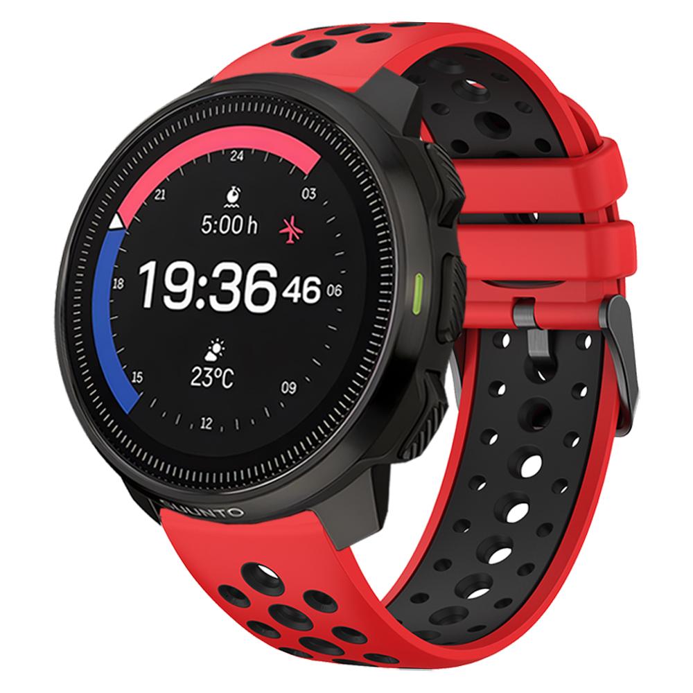 Двухцветный спортивный силиконовый ремешок 22 мм для часов Suunto RACE S / Vertical / 5 9 Peak Pro, ремешок-браслет Suunto Ocean