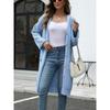 Women's Autumn and Winter V-neck Knit Cardigan Loose Solid Color Sweater