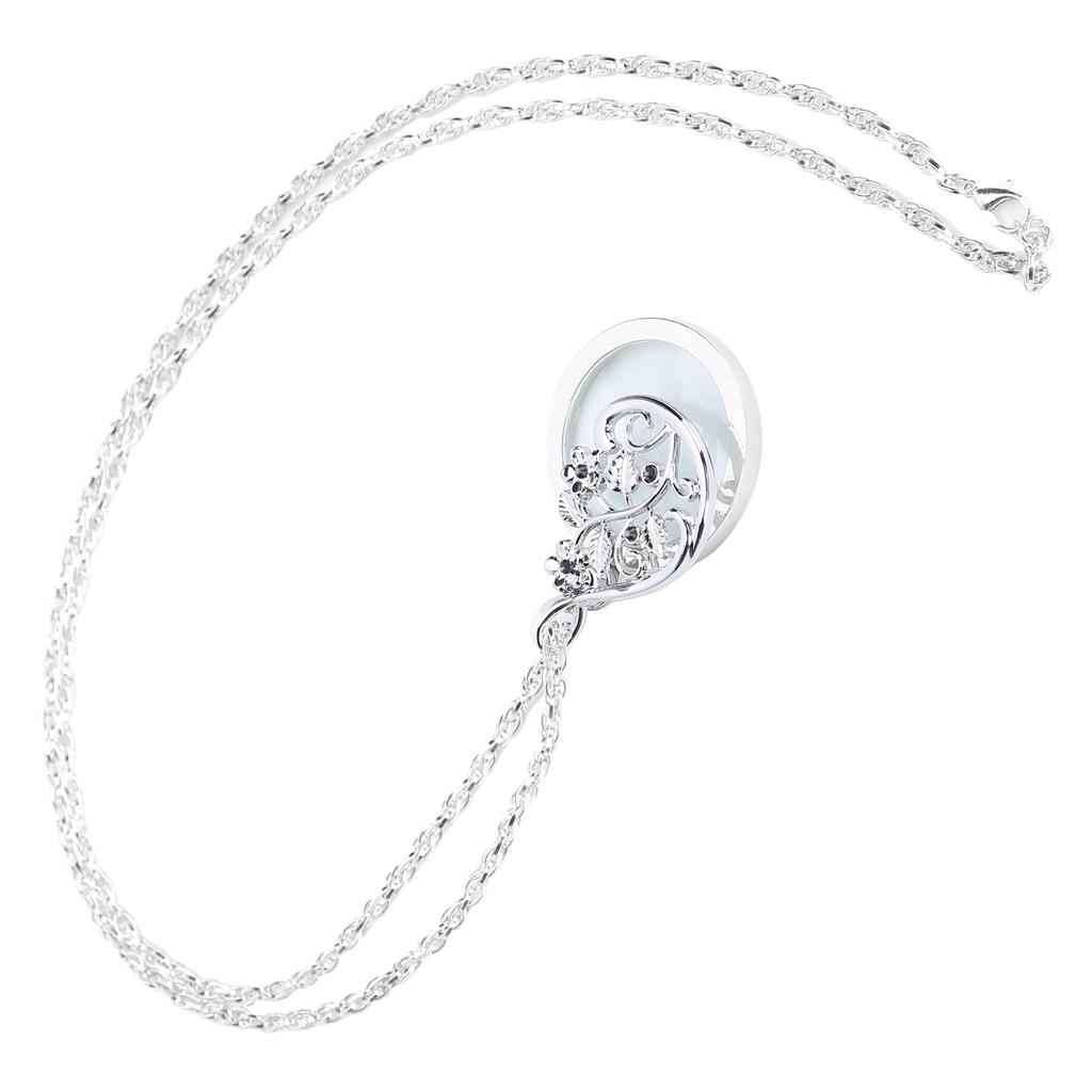 4.5X ожерелье увеличительное стекло металлический портативный увеличительный кулон цепь для чтения серебро