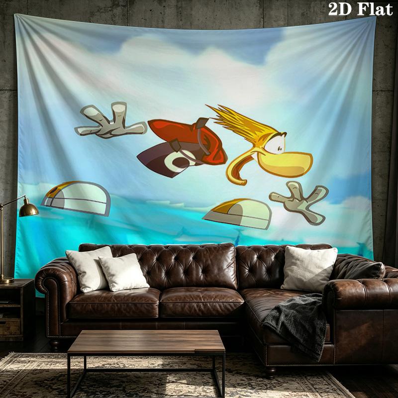 Rayman Legends Printed Tapestry – Wall Hanging for Bedrooms, Dorms, and Home Decor