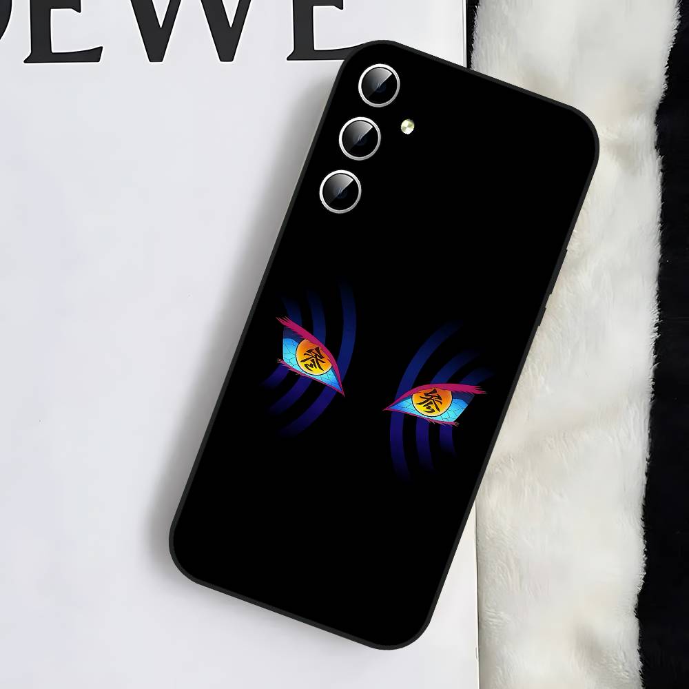 Чехол для телефона D-Demon Akaza S-Slayer для Samsung Galaxy S24/S25/S22/S30/Note20/Lite/Ultra/5G/Plus/FE Мягкий черный