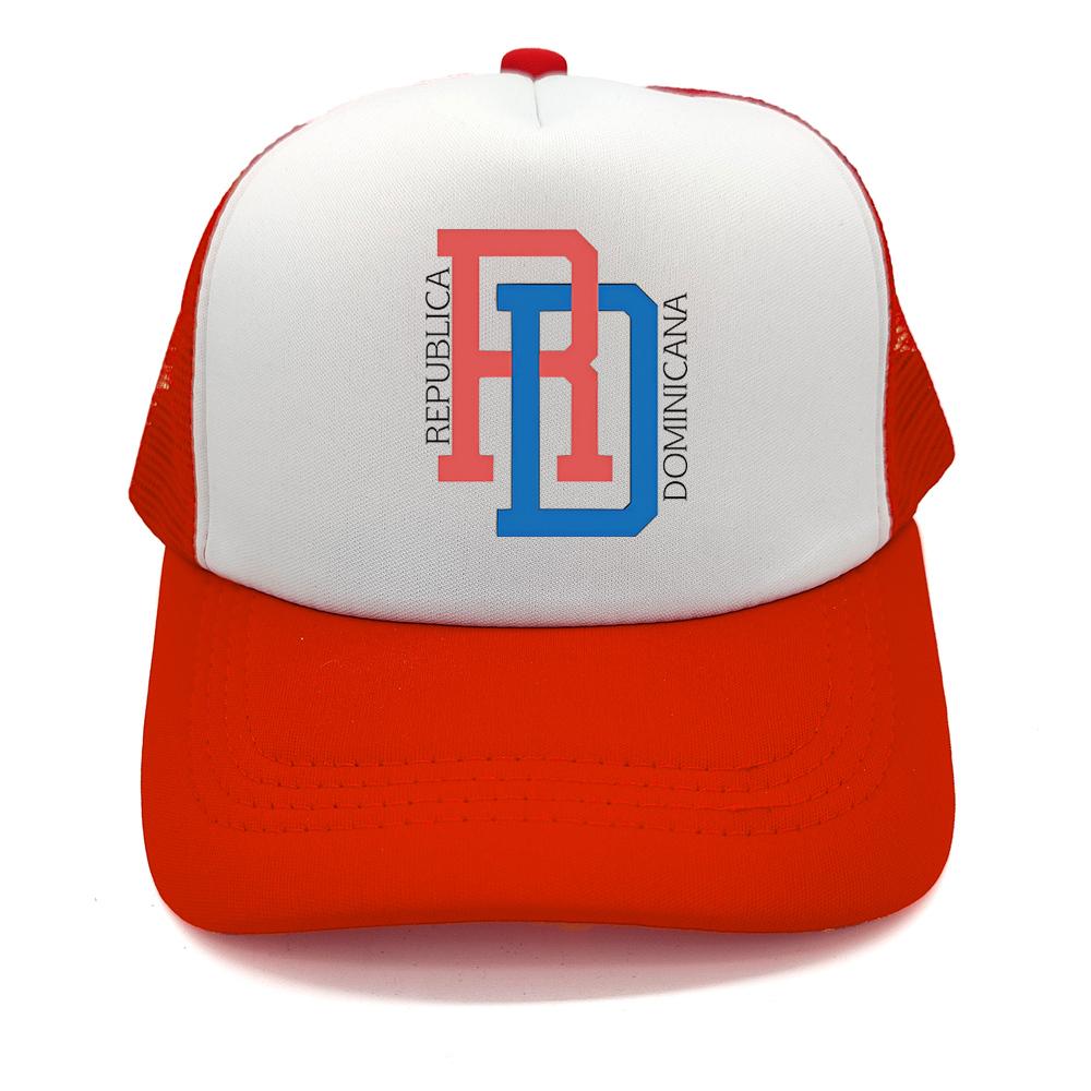 Dominican Republic RD Flag Pride Dominican Trucker Hat Summer Mesh Net Baseball Cap FeUnisex Unisex Retro Dad Gift Caps