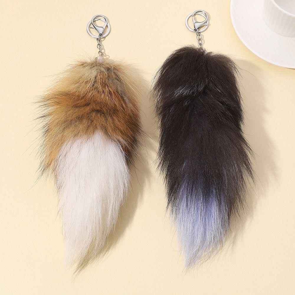 Bag Charm Plush Fur Keyring Bag Tassel Pompom Pendant Fashion Animal Tail Pendant Handbag Pendant
