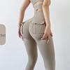 2022 Winter High Waist Nude Yoga Leggings with Pockets - Women's Hip-Lifting Sports Tights