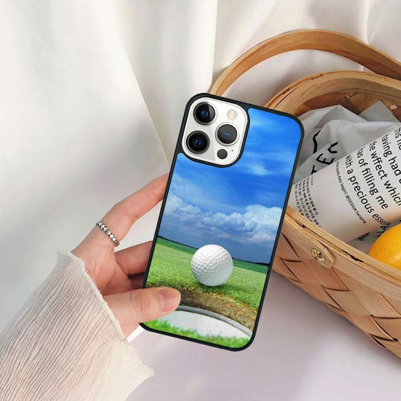 Sport Golf Ball Course Field Phone Case For iPhone 17 Air 16 15 14 11 12 13 Pro MAX Plus coque Cover Shell