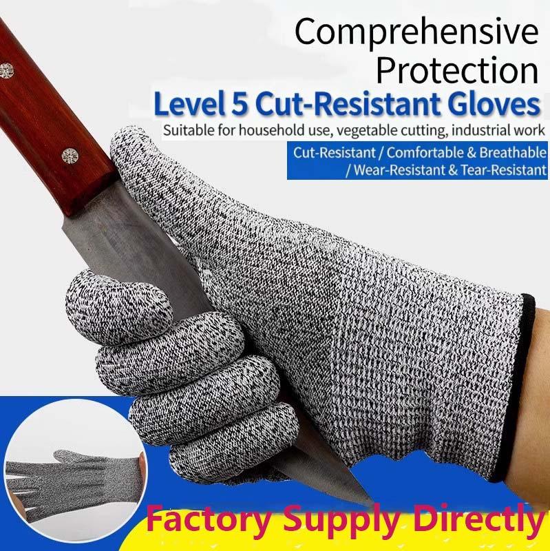 YOUGAIN Model 005 Level 5 Anti-Cutting HPPE Cut Resistant Breathable Tear-Resistant Textured Food Grade Safety Kitchen Gloves