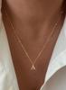 Накладное ожерелье с инициалами из нержавеющей стали 18K - Женские буквы от A до Z, Европейский и Американский тренд