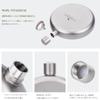 Boundless Voyage Titanium Hip Flask, 150 ml, with Funnel and Storage Bag