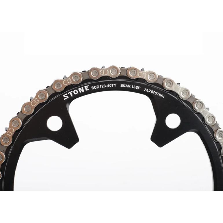 Stone Bike Chainring BCD123 38T - 50T Circle Chain Ring 4 Arm Narrow Wide Teeth for CP Ekar C13 13 Speed Gravel Chainwheel