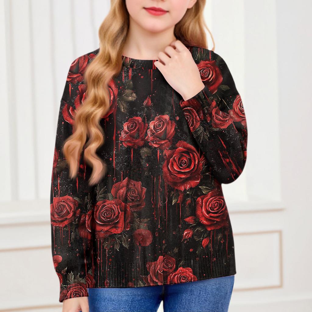 Толстовки на Хэллоуин для детей, мальчиков и девочек, вязаный свитер, милая рубашка, осенние пуловеры с круглым вырезом