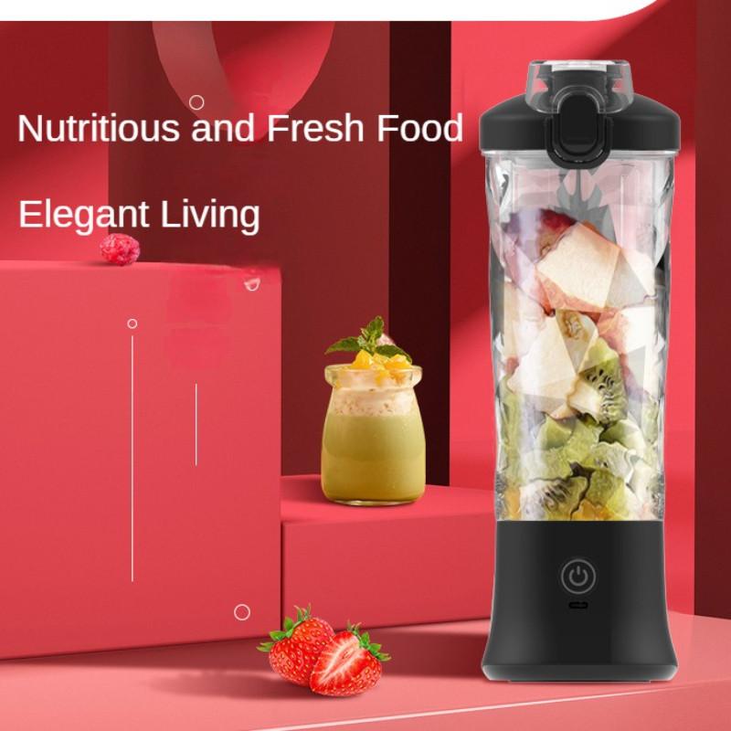 600ML Portable Wireless Electric Blender Personal Fruit Juice Blender Rechargeable Mini Smoothies Mixer