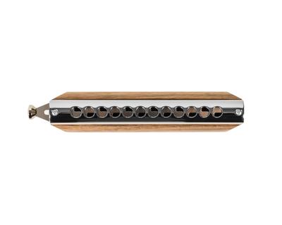 SUZUKI Chromatic Harmonica Gregor Series, деревянная обложка, модель G-48W