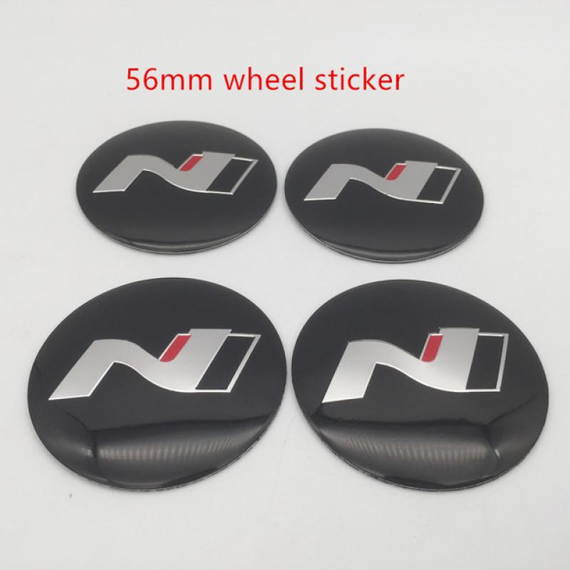 4 шт. 56 мм 60 мм N LINE, центральная крышка колеса автомобиля, крышка ступицы, значок, эмблема, наклейка, аксессуары для стайлинга автомобиля