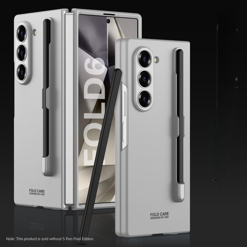Жесткий пластиковый чехол для телефона с отделением для ручки для Samsung Galaxy Z Fold 6 Fold6 5G защитный противоударный чехол, включая ручку