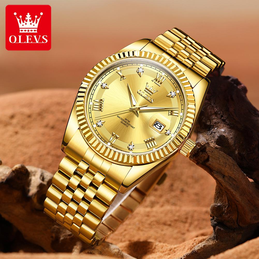 OLEVS New 5680 Men Watch Luxury Brand Watch Luminous Waterproof Watch Original Business Men Quartz Watch Gift Montre Homme