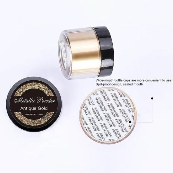 1 коробка, металлический порошок, украшение для дизайна ногтей ручной работы, форма для эпоксидной смолы «сделай сам», краска для ногтей, твердый пигмент, художественные ремесла, инструменты для изготовления ювелирных изделий