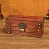 Antique Wooden Jewelry Chest Lock Chest Treasure Storage Box Home Decor