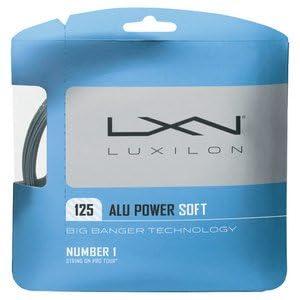Теннисная струна LUXILON ALU POWER 125 - Серебряная, Монофиламентная, Высокопроизводительная, Прочная теннисная струна WRZ990101