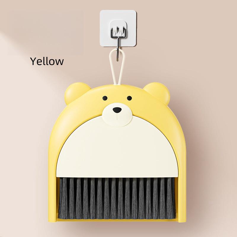 Настольный мини-совок для мусора, набор для уборки пыли, домашний мультяшный питомец, компьютер, настольная щетка для уборки пыли