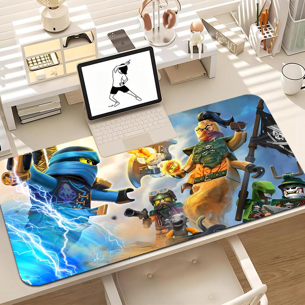 Cartoon N-Ninjago Mousepad Boy Pad Natural Rubber Gaming Mousepad Desk Mat Size For Gameing World Of Tanks CS GO Zelda