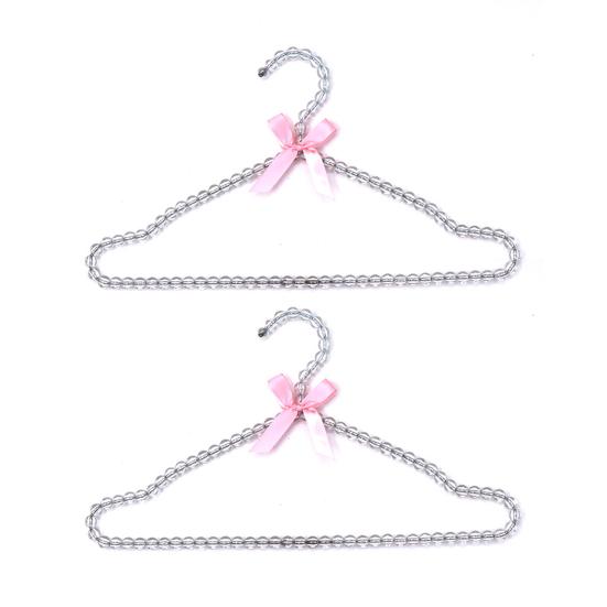 2 шт. вешалка для одежды с искусственным жемчугом и бантом, пластиковая витрина для магазина, вешалка для искусственного жемчуга, аксессуары для дома