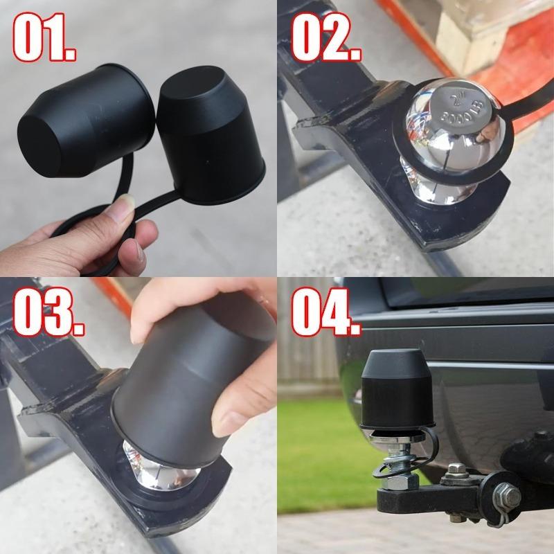 1/2pcs Universal Trailer Hitch Trailer Ball Protection Car Accessory Trailers Ball Cover Trailers Balls Cover Tow Bar Covers