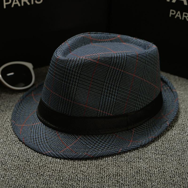 Панама из хлопчатобумажной и льняной ткани, однотонная шляпа-цилиндр, шляпа в стиле джаз, шляпа от солнца, мужская и женская парная британская шляпа от солнца