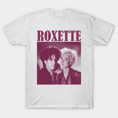 Футболка с графикой группы Roxette Белая Унисекс Футболка Все Размеры S-5XL 1F1636 Унисекс Футболка
