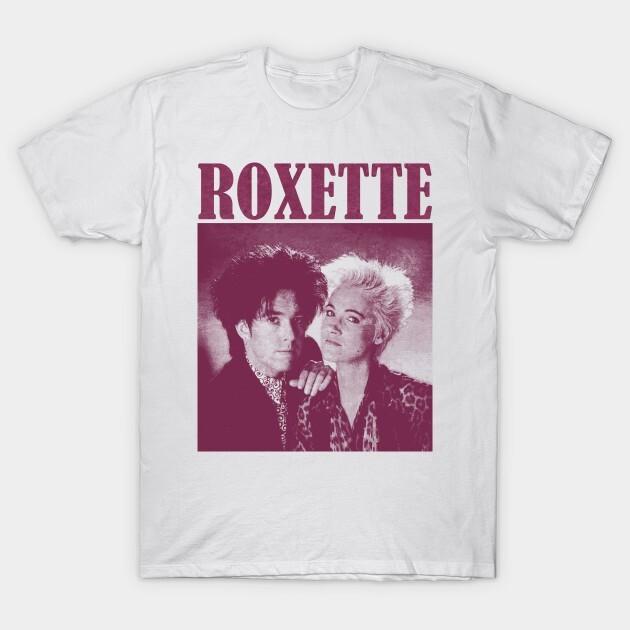 Футболка с графикой группы Roxette Белая Унисекс Футболка Все Размеры S-5XL 1F1636 Унисекс Футболка