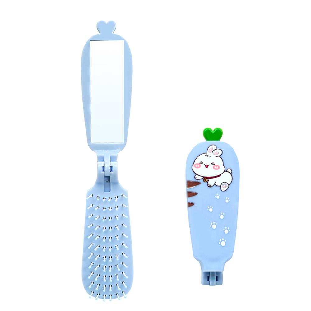 Cute Portable Air Cushion Massage Combs Hairbrush Cartoon Children Comb Foldable Hair Brush Anti-static Hairdressing Tool Kids