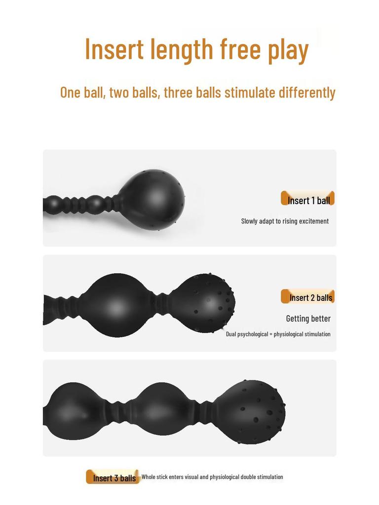 Extra Long Inflatable Silicone Anal Plug for Deep Insertion