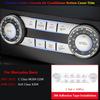 Chrome Center Console Air AC Button Cover Trim For Mercedes-Benz C GLK W204 X204