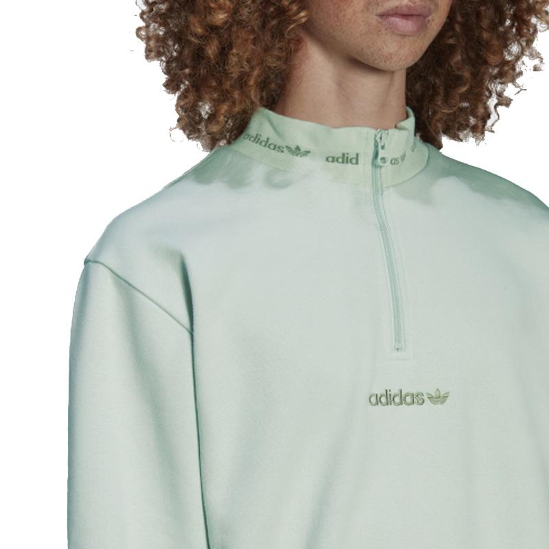 adidas Оригинальный спортивный свитер с логотипом Trefoil, мужские топы, светло-зеленый HM2657