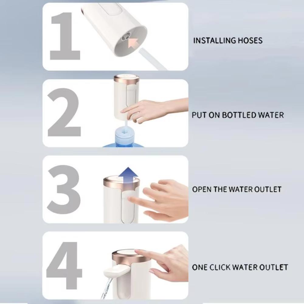 Rechargeable Automatic Water Dispenser Long Battery Life Drinking Water Bottle Pump Camping