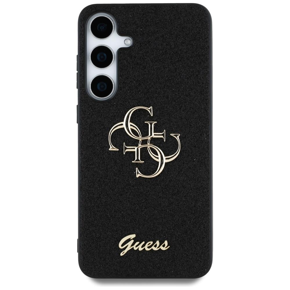 Etui Do Samsung Galaxy S25 Guess Glitter Metal Logo Czarne