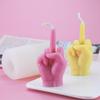 3D Middle Finger Silicone Mold for DIY Scented Candle or Plaster Ornament