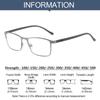 New Fashion Full Frame Metal Ultra Light Myopia Glasses Vision Care Eyeglasses Blue Light Blocking