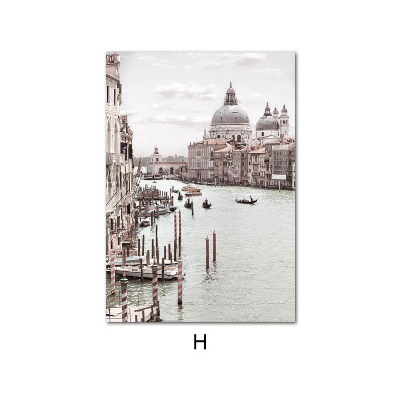 Италия Венеция Атрани пляжное здание пейзажный принт плакат винтажный холст настенная живопись фотография скандинавская картина домашний декор