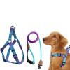 Dog Harness for Small Medium Dogs Fabric Chest Harness Outdoor Training Harness Adjust Leash for Dog Walking Supply