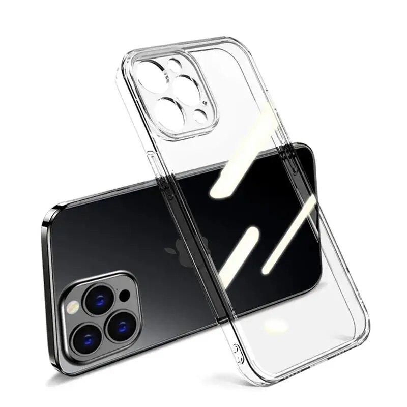 Ультратонкий прозрачный силиконовый мягкий чехол для iPhone 15 14 Plus 13 12 Mini 11 Pro XS Max X XR SE 2025 2020 7 8 Plus задняя крышка Coque