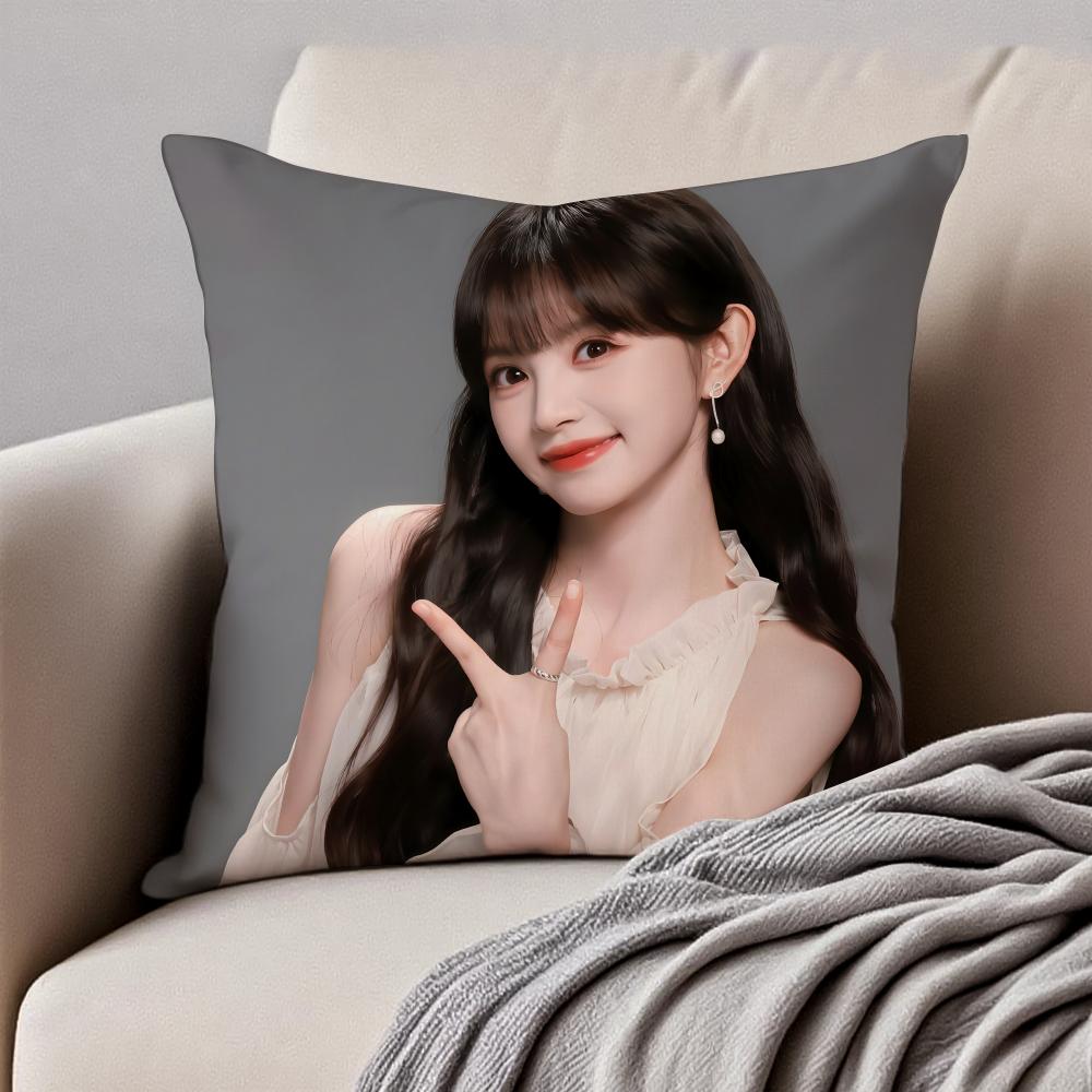 Cute and beautiful TTian Xiwei Cushion Cover Pillowcase Antidustmite Invisible Zipper Short Plush Sofa Cushion