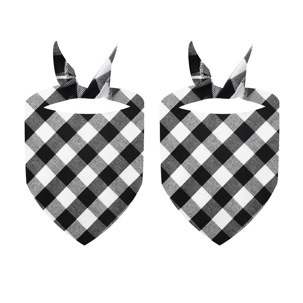 2PCS Pet Bandana for Cat Dogs Christmas Festival Party Props Dog Bandanas Scarf Triangle SalivaTowel Pet Holiday Collar