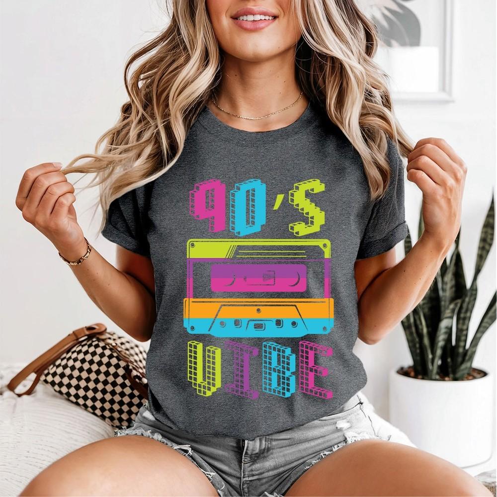 90s Vibe Retro Cassette Tape Unisexs Graphic Tee Pop Culture
