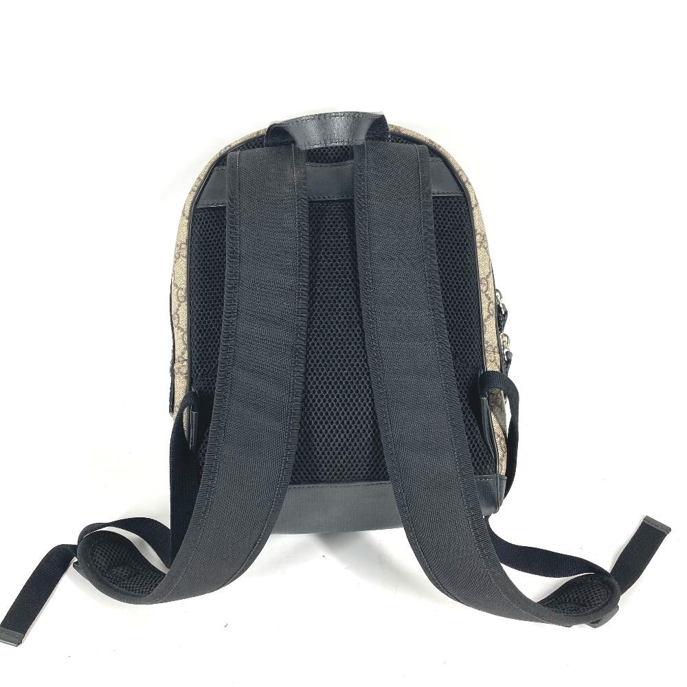 Gucci 429020 Рюкзак с логотипом GG Supreme Бежевый/Черный