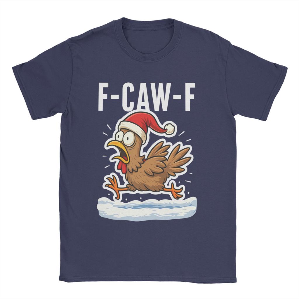 Потрясающая футболка с петухом F Caw F, забавная птица Fcawf, курица, мужская, с круглым вырезом, хлопковая, с коротким рукавом, идея для подарка, одежда
