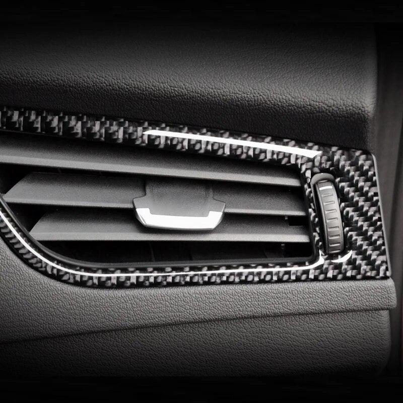 2 шт. Накладки на рамки воздуховодов переднего кондиционера из углеродного волокна для BMW Z4 E89 2009-15, автоаксессуары