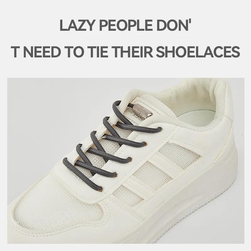 Круглые эластичные шнурки для кроссовок, шнурки без завязок, шнурки для теннисной обуви без завязок для детей и взрослых, резинки, аксессуары для обуви