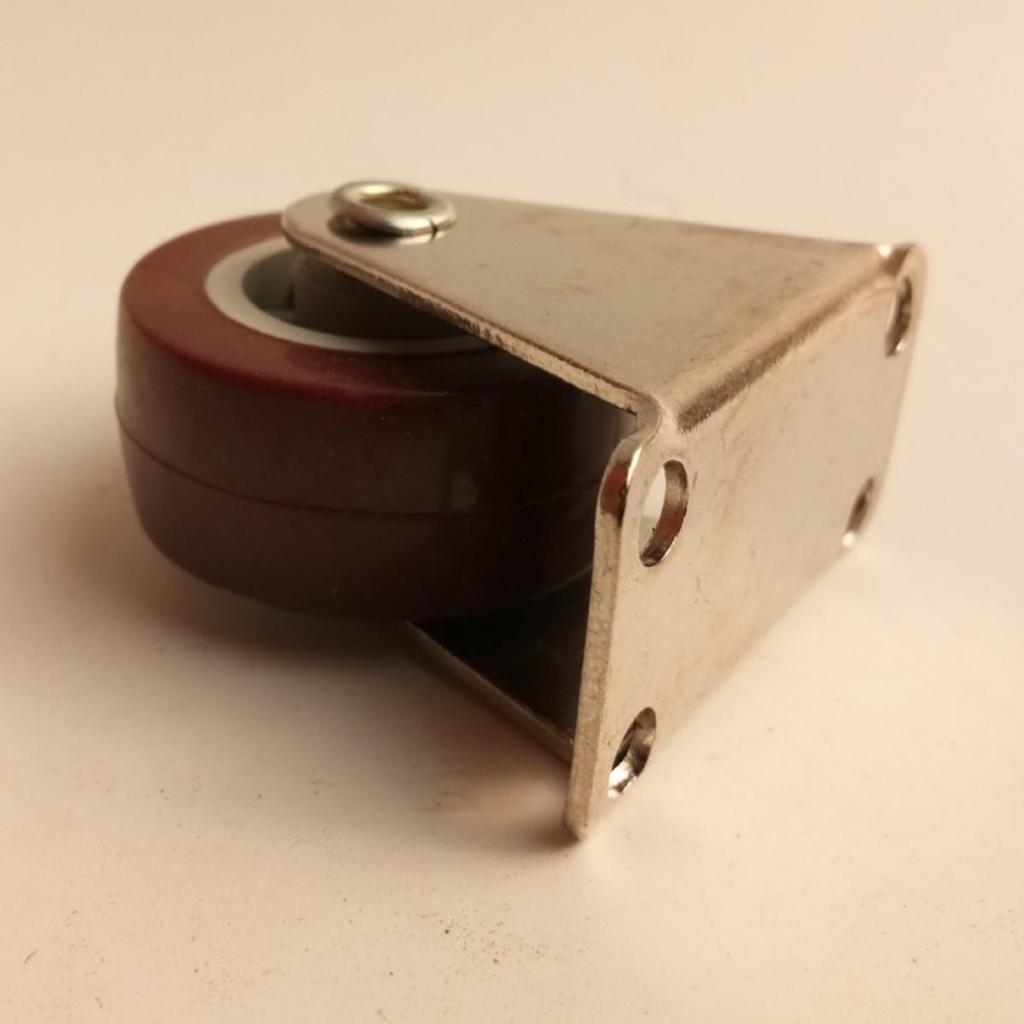 Red Polyurethane Swivel Caster Wheel for Furniture (Light-Duty)