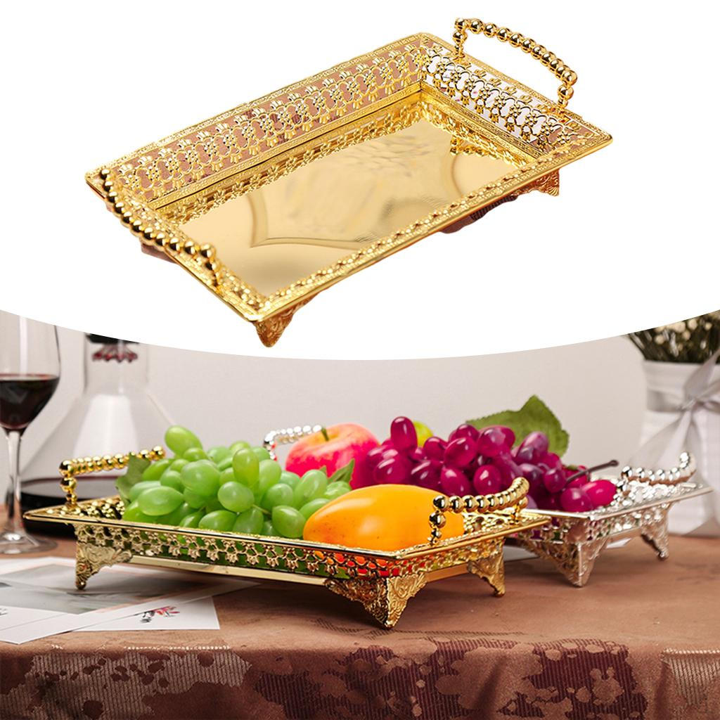 Fruit Alloy Dish Plate Sugar Trays Wedding Basket